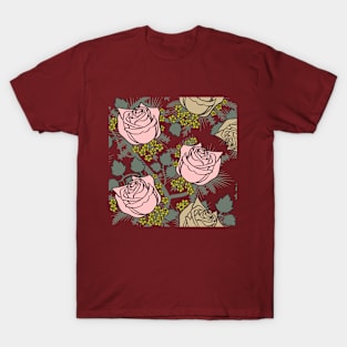 rose and small flowers T-Shirt